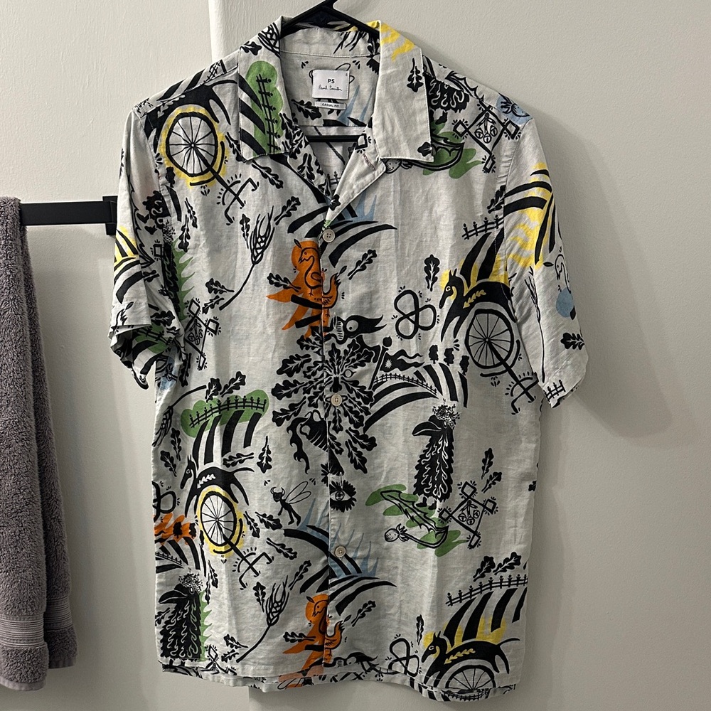 Paul Smith short sleeve print button up.